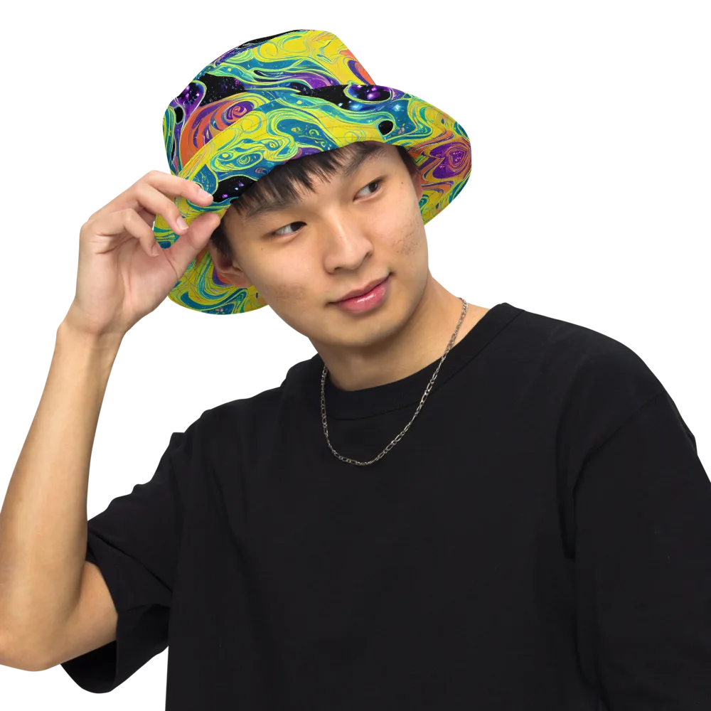 Nebula Nectar on Reversible Bucket Hat — Front Inside
