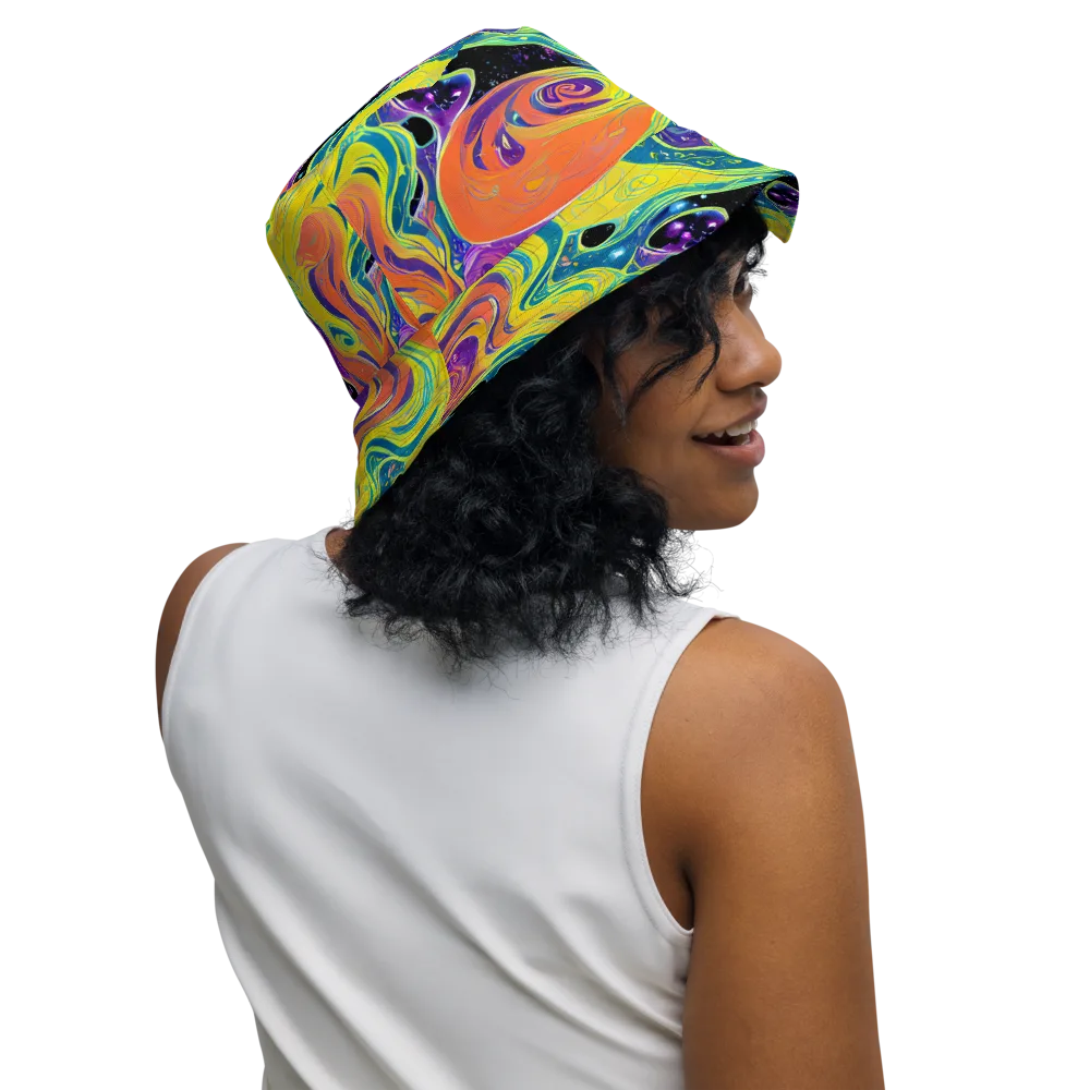 Nebula Nectar on Reversible Bucket Hat — Right Outside