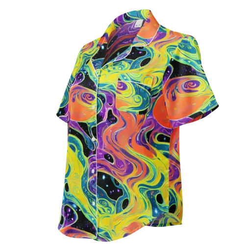 Nebula Nectar on a Women's Short Sleeve Pajama Top