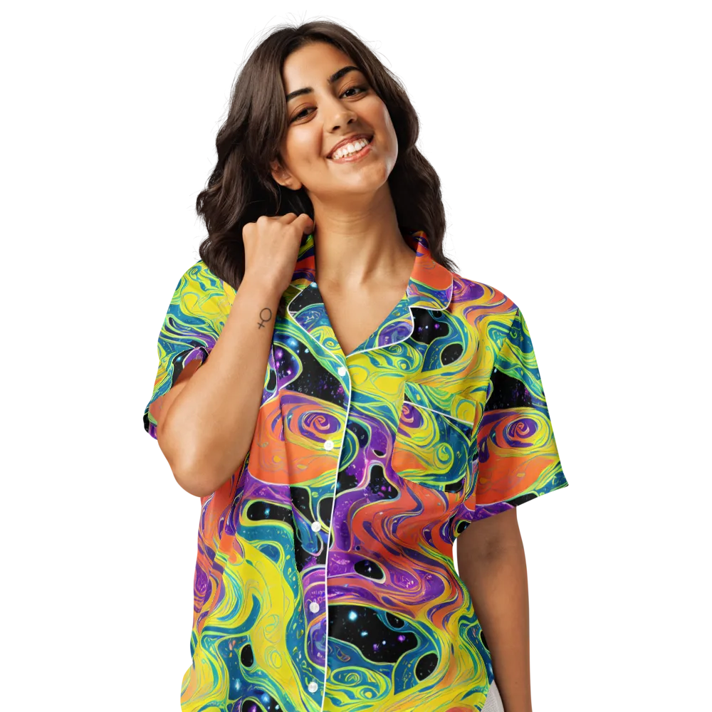 Nebula Nectar on Women's Short Sleeve Pajama Top — Front