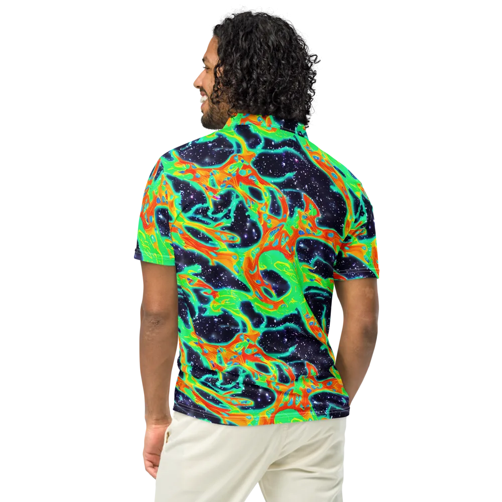 Deep Space Daydream on Men's Slim Fit Polo Shirt — Back