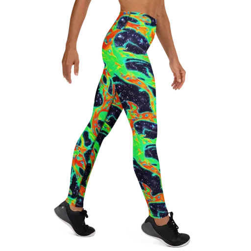 Deep Space Daydream on a Yoga Leggings