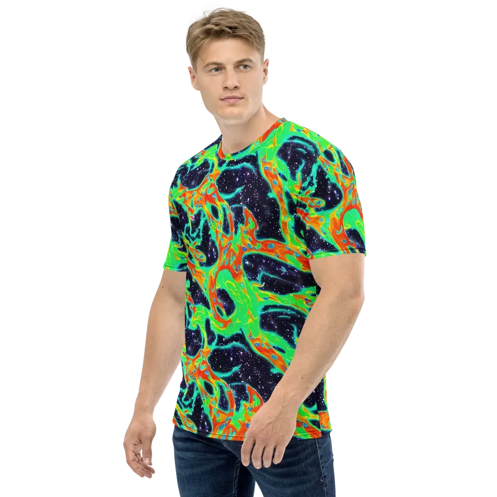 Deep Space Daydream on Men's Crew Neck T-Shirt — Left