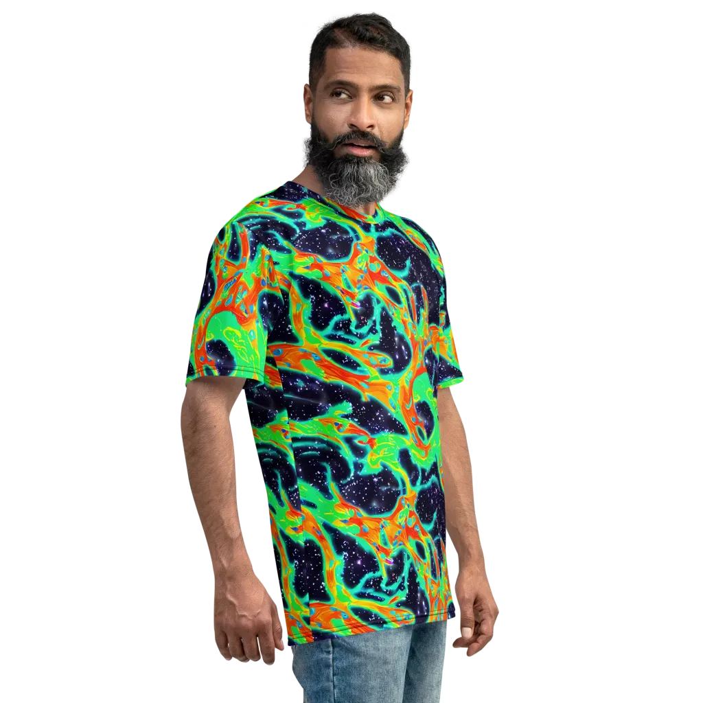 Deep Space Daydream on Men's Crew Neck T-Shirt — Right