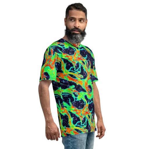 Deep Space Daydream on a Men's Crew Neck T-Shirt