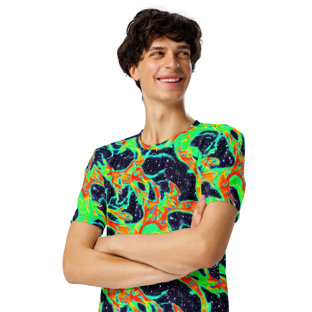 Deep Space Daydream on Men's Crew Neck T-Shirt — Left Front