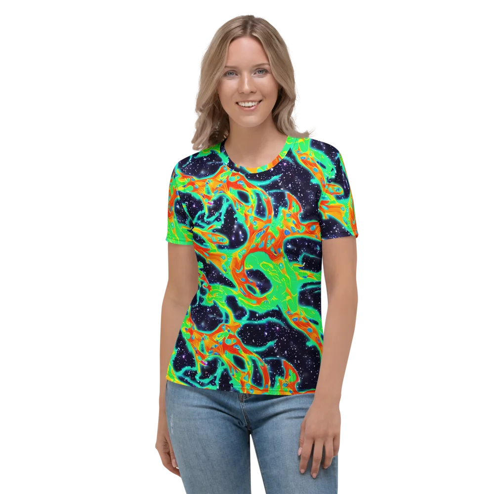 Deep Space Daydream on Women's Crew Neck T-Shirt — Front