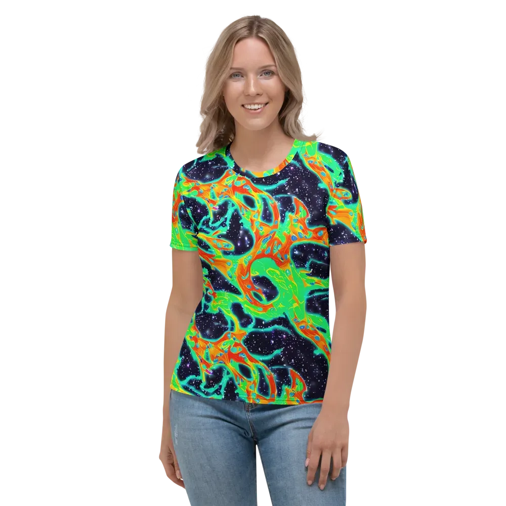 Deep Space Daydream on Women's Crew Neck T-Shirt — Front