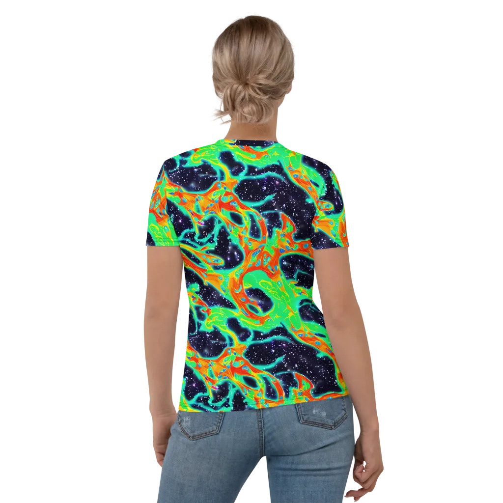 Deep Space Daydream on Women's Crew Neck T-Shirt — Back