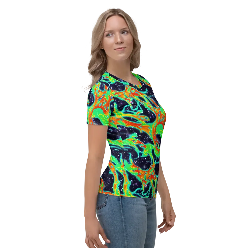 Deep Space Daydream on Women's Crew Neck T-Shirt — Right