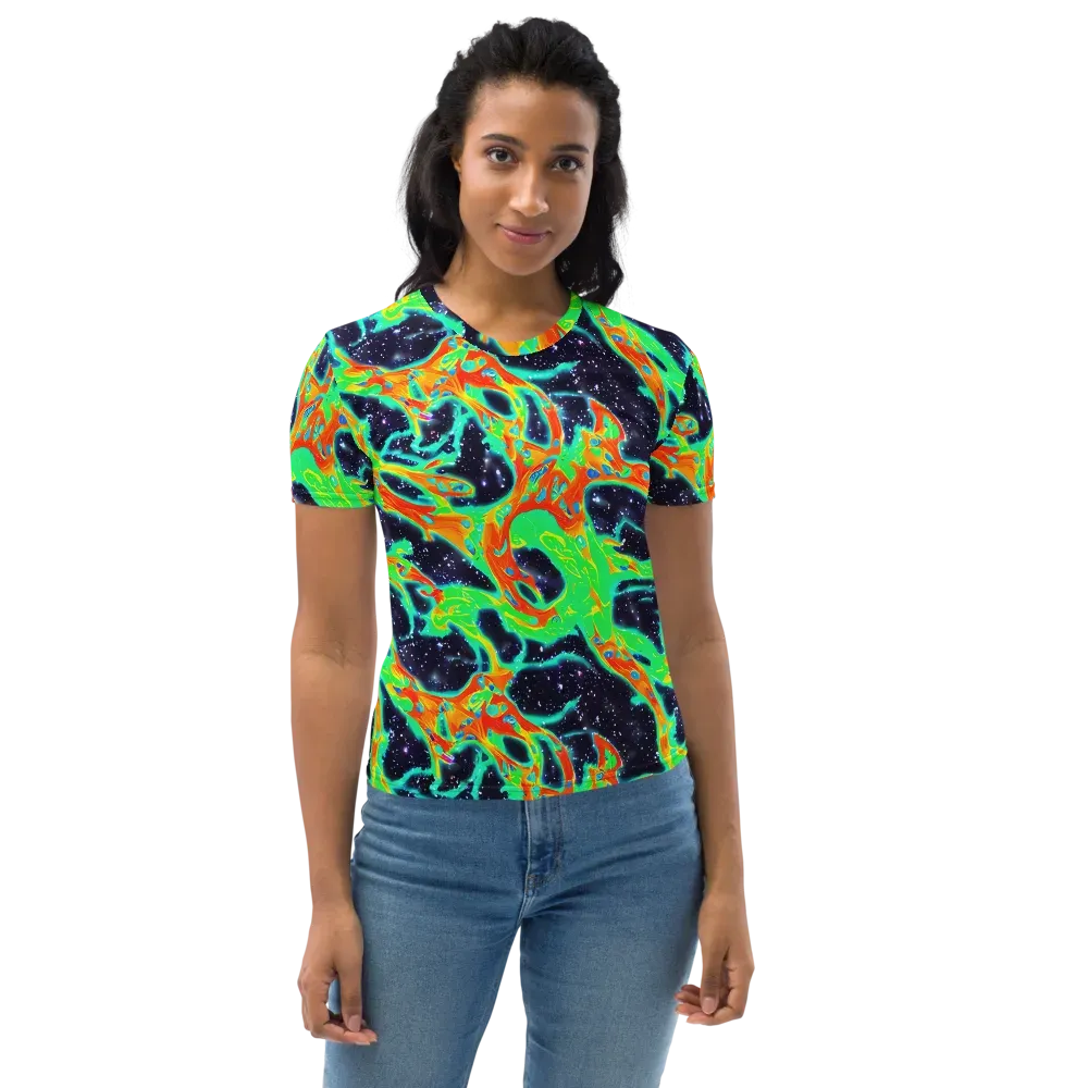 Deep Space Daydream on Women's Crew Neck T-Shirt — Front