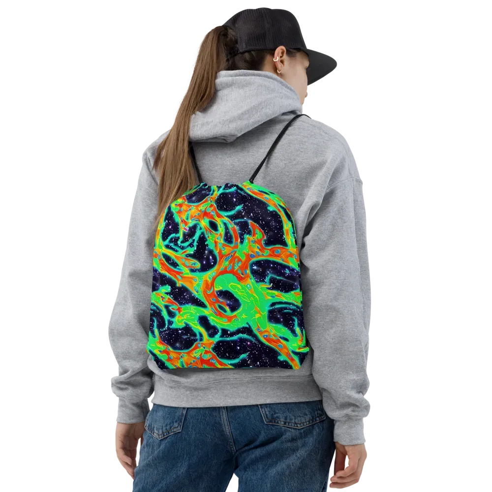 Deep Space Daydream on Drawstring Bag — Front