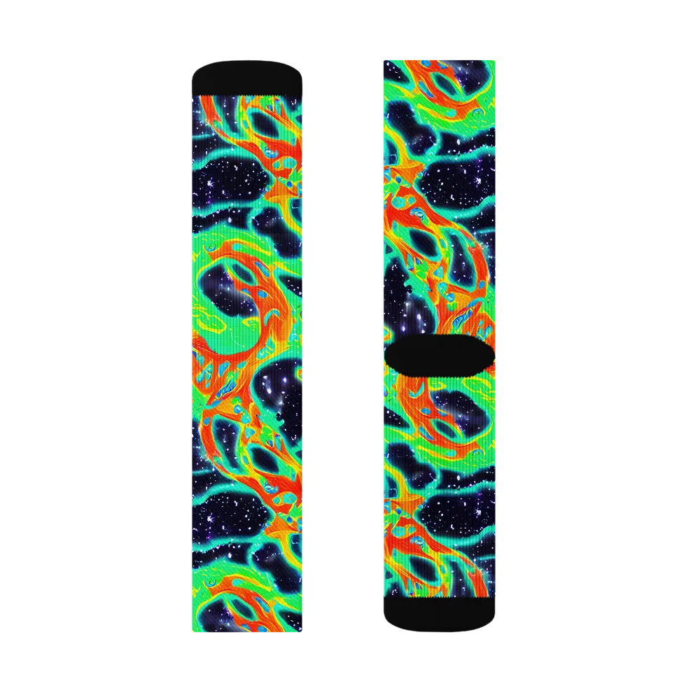 Deep Space Daydream on Socks — Left Sock