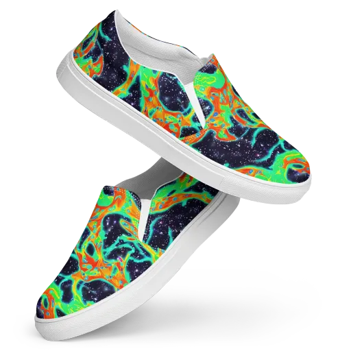 Deep Space Daydream on a Women's Slip-On Canvas Shoes