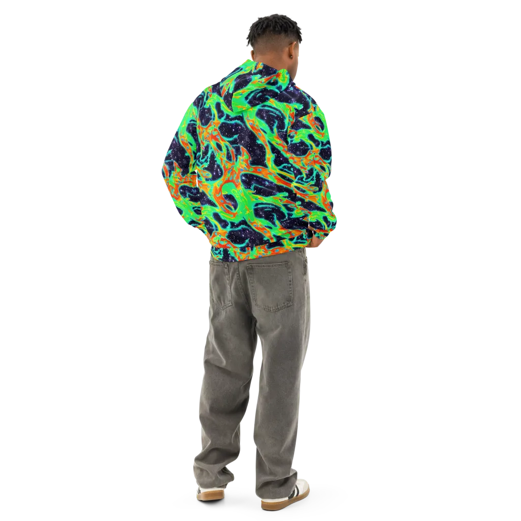 Deep Space Daydream on Cotton Hoodie — Back