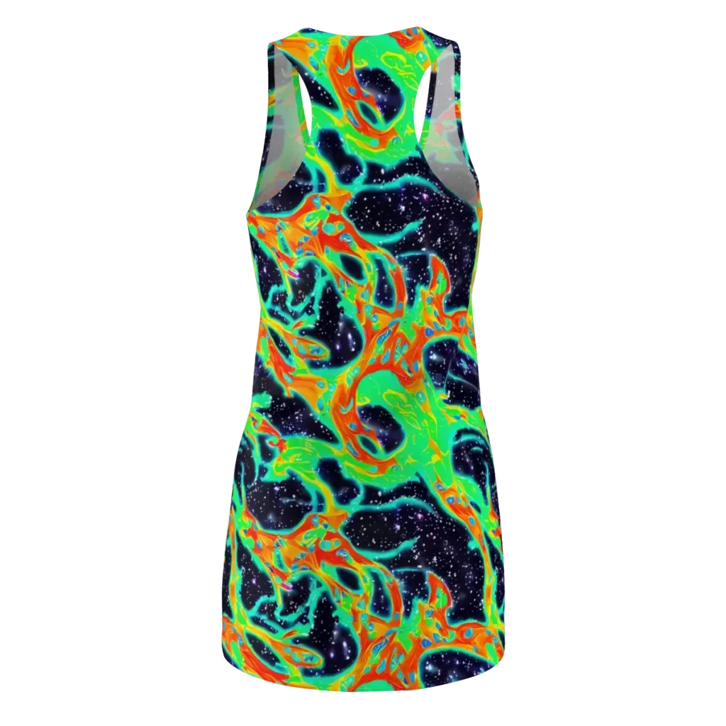 Deep Space Daydream on Racerback Dress — Back