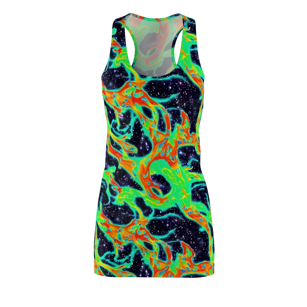 Deep Space Daydream on Racerback Dress — Front