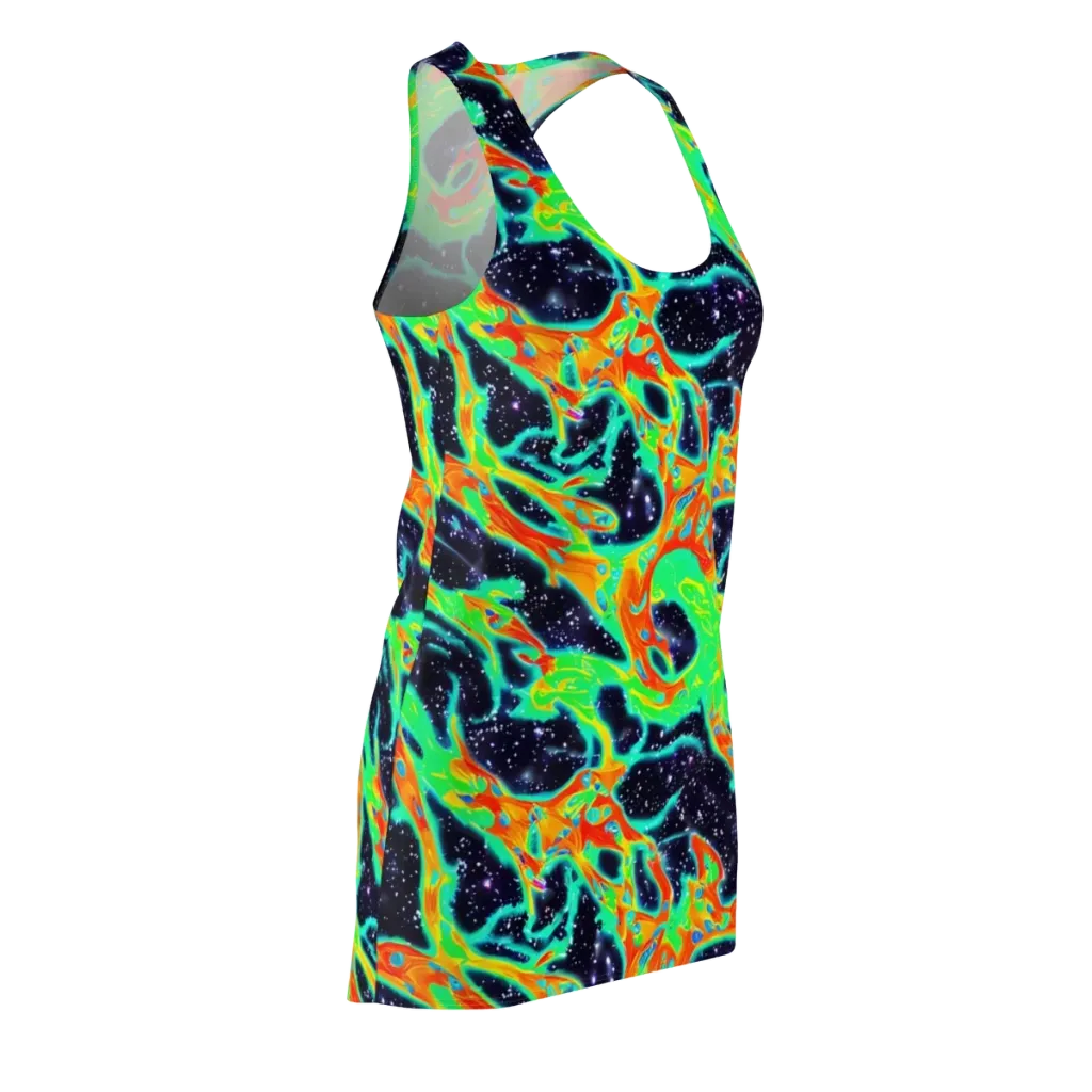 Deep Space Daydream on Racerback Dress — Front Side