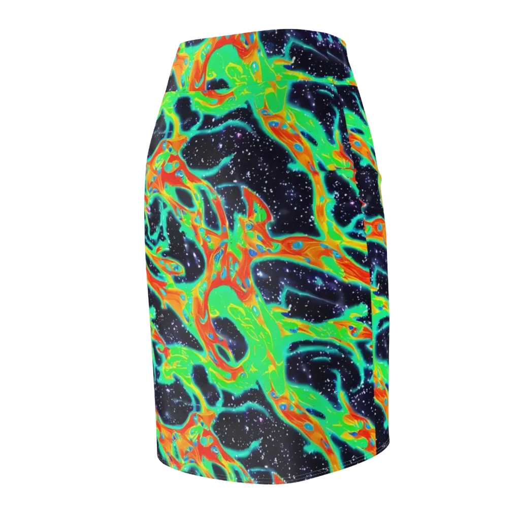 Deep Space Daydream on Pencil Skirt — Back Side