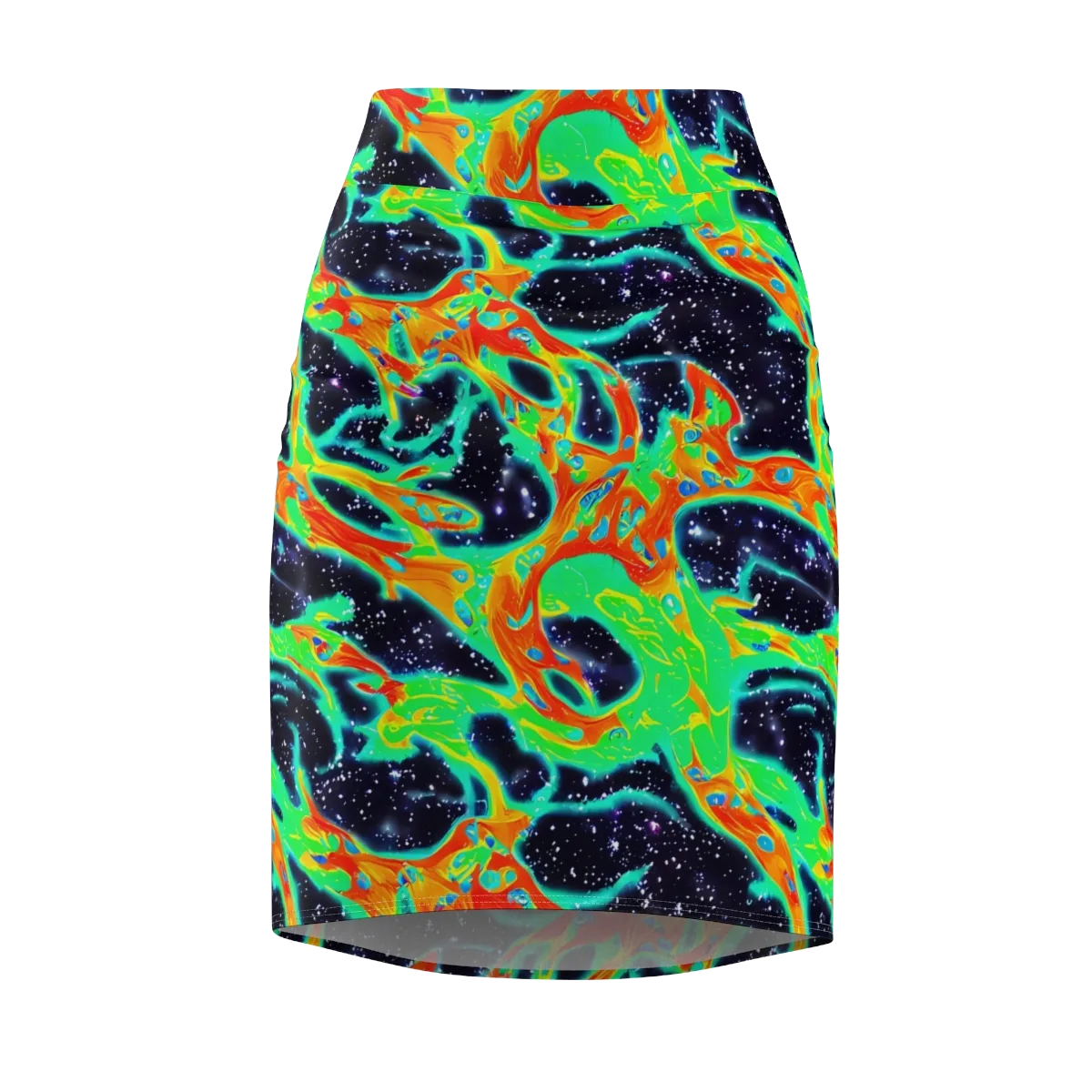 Deep Space Daydream on Pencil Skirt — Front
