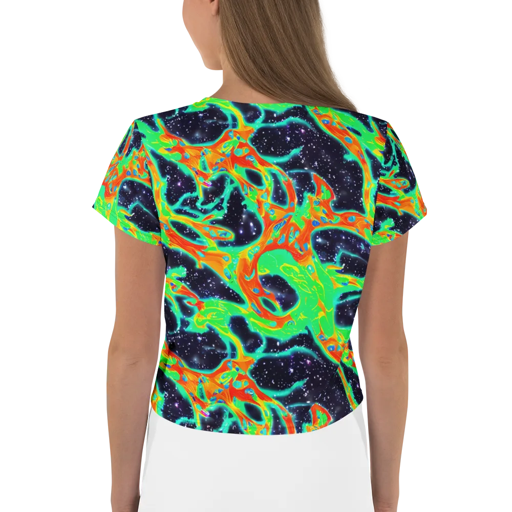 Deep Space Daydream on Crop Tee — Back