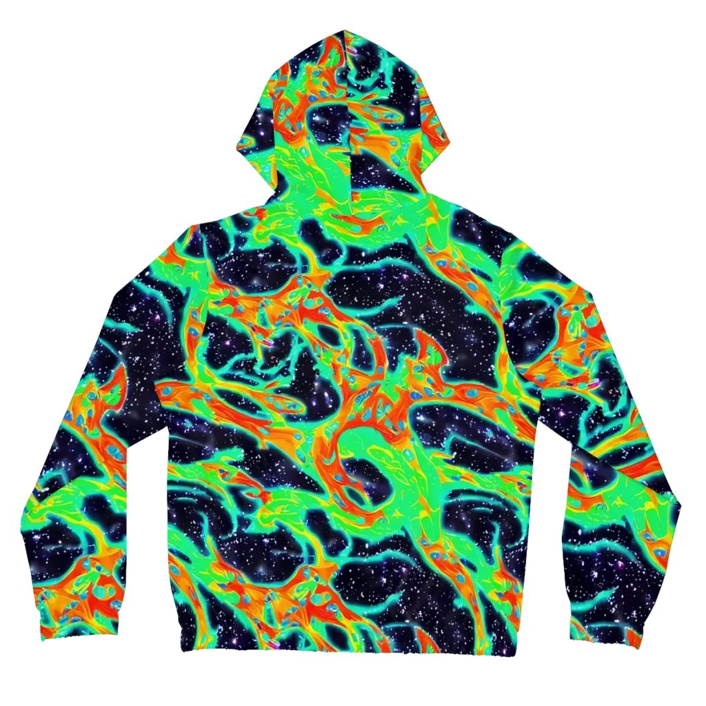 Deep Space Daydream on Women's Full-Zip Hoodie — Back