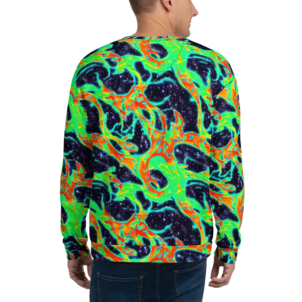 Deep Space Daydream on Sweatshirt — Back