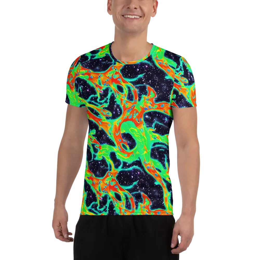 Deep Space Daydream on Men's Athletic T-Shirt — Front