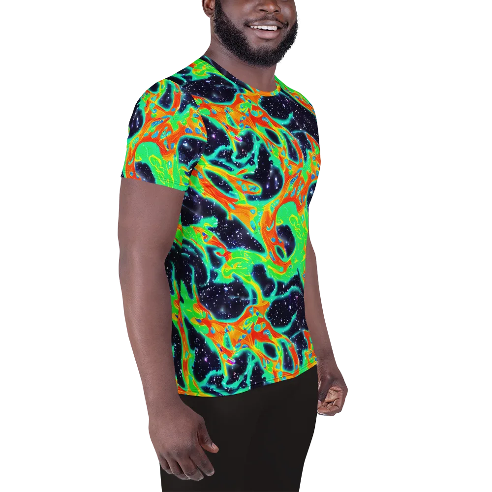 Deep Space Daydream on Men's Athletic T-Shirt — Right
