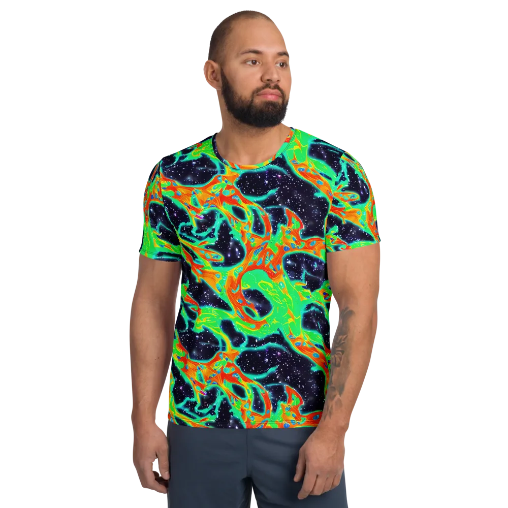 Deep Space Daydream on Men's Athletic T-Shirt — Front