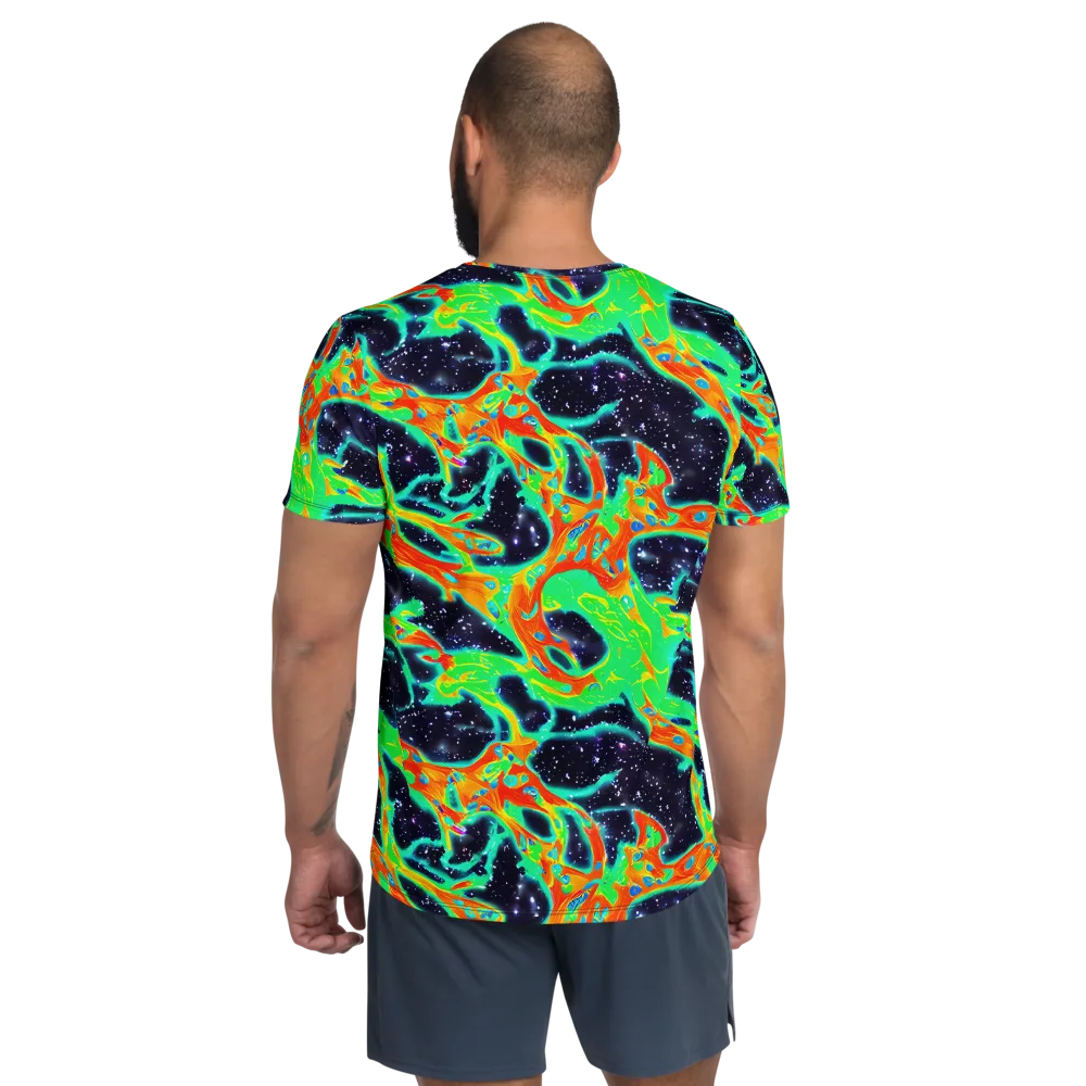 Deep Space Daydream on Men's Athletic T-Shirt — Back
