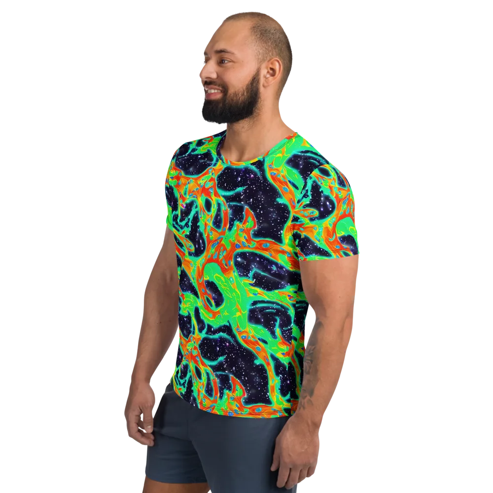 Deep Space Daydream on Men's Athletic T-Shirt — Left