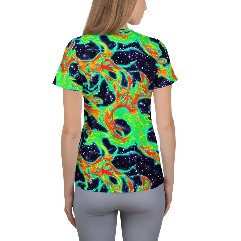 Deep Space Daydream on Women's Athletic T-Shirt — Back