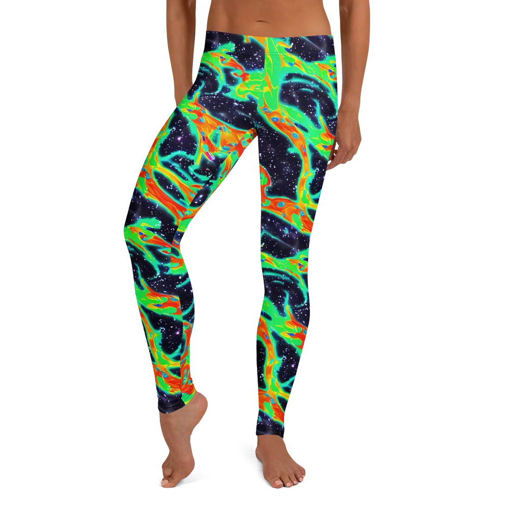 Deep Space Daydream on Leggings — Front