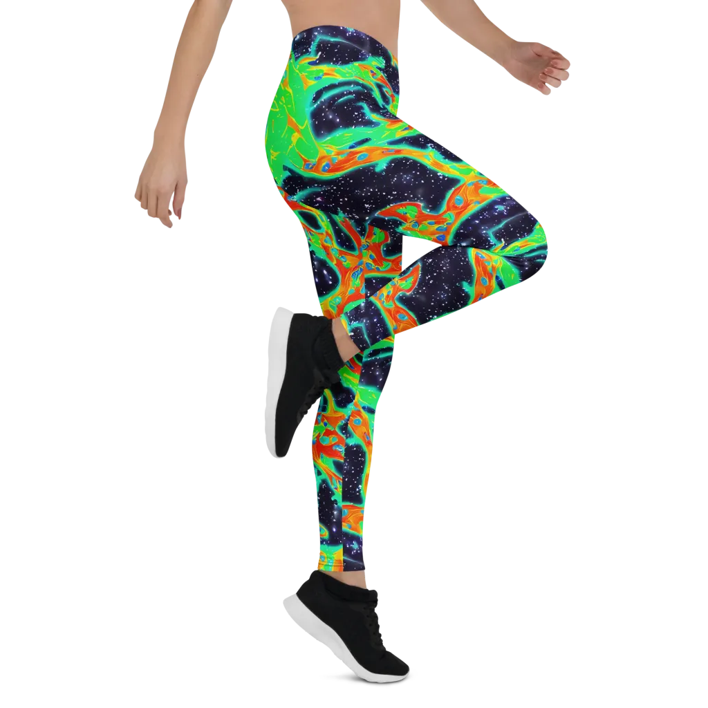 Deep Space Daydream on Leggings — Right