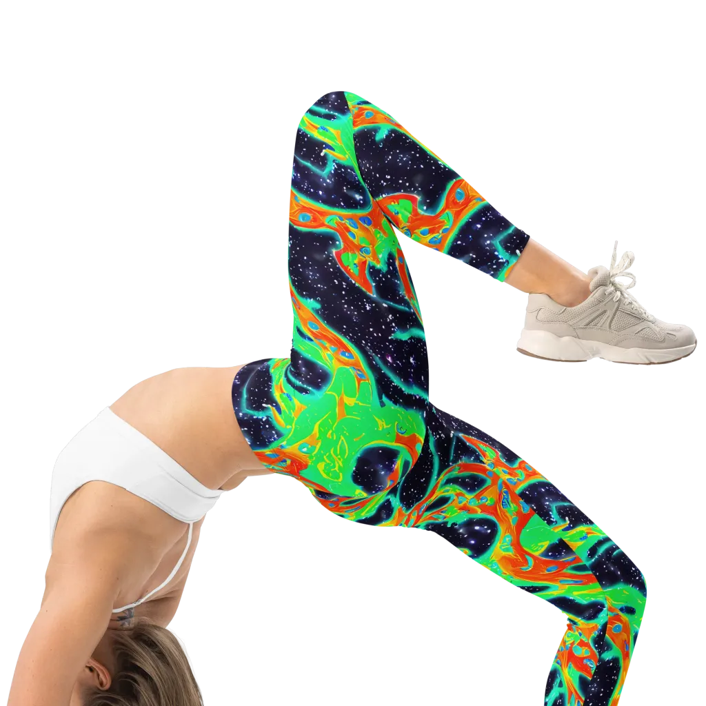 Deep Space Daydream on Leggings — Right
