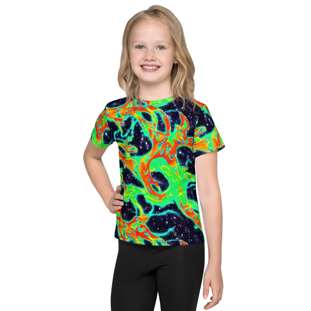 Deep Space Daydream on Kids Crew Neck T-Shirt — Front