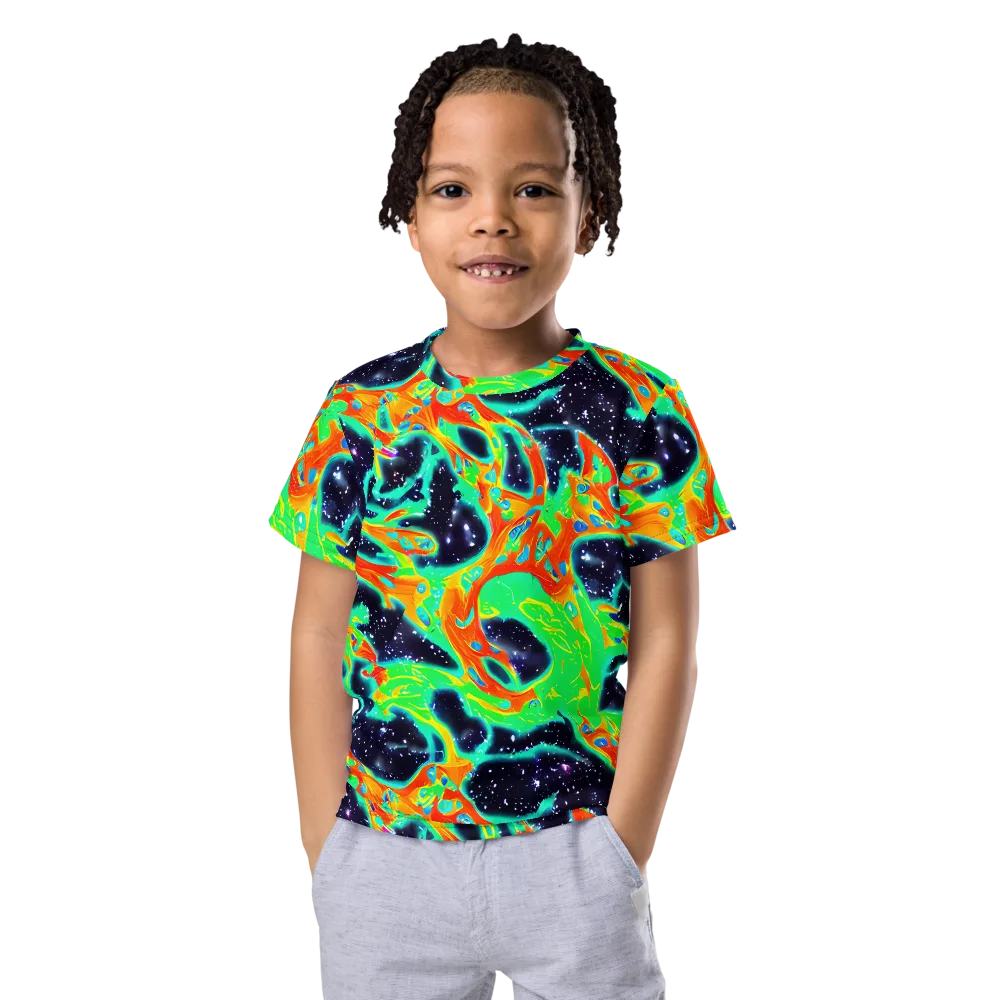 Deep Space Daydream on Kids Crew Neck T-Shirt — Front