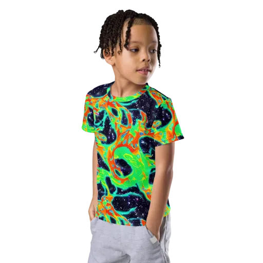 Deep Space Daydream on a Kids Crew Neck T-Shirt