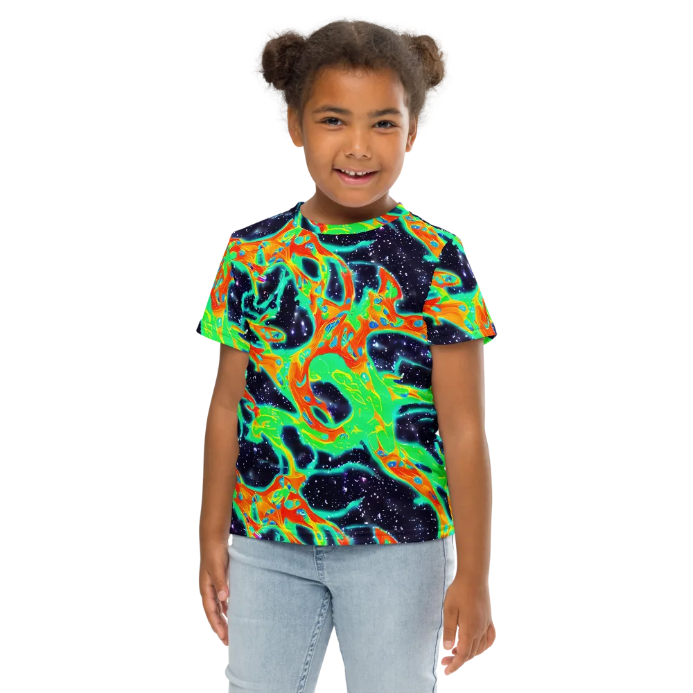 Deep Space Daydream on Kids Crew Neck T-Shirt — Front