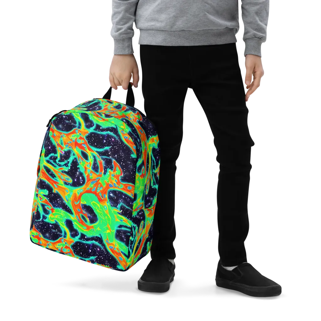 Deep Space Daydream on Minimalist Backpack — Zoomed-in