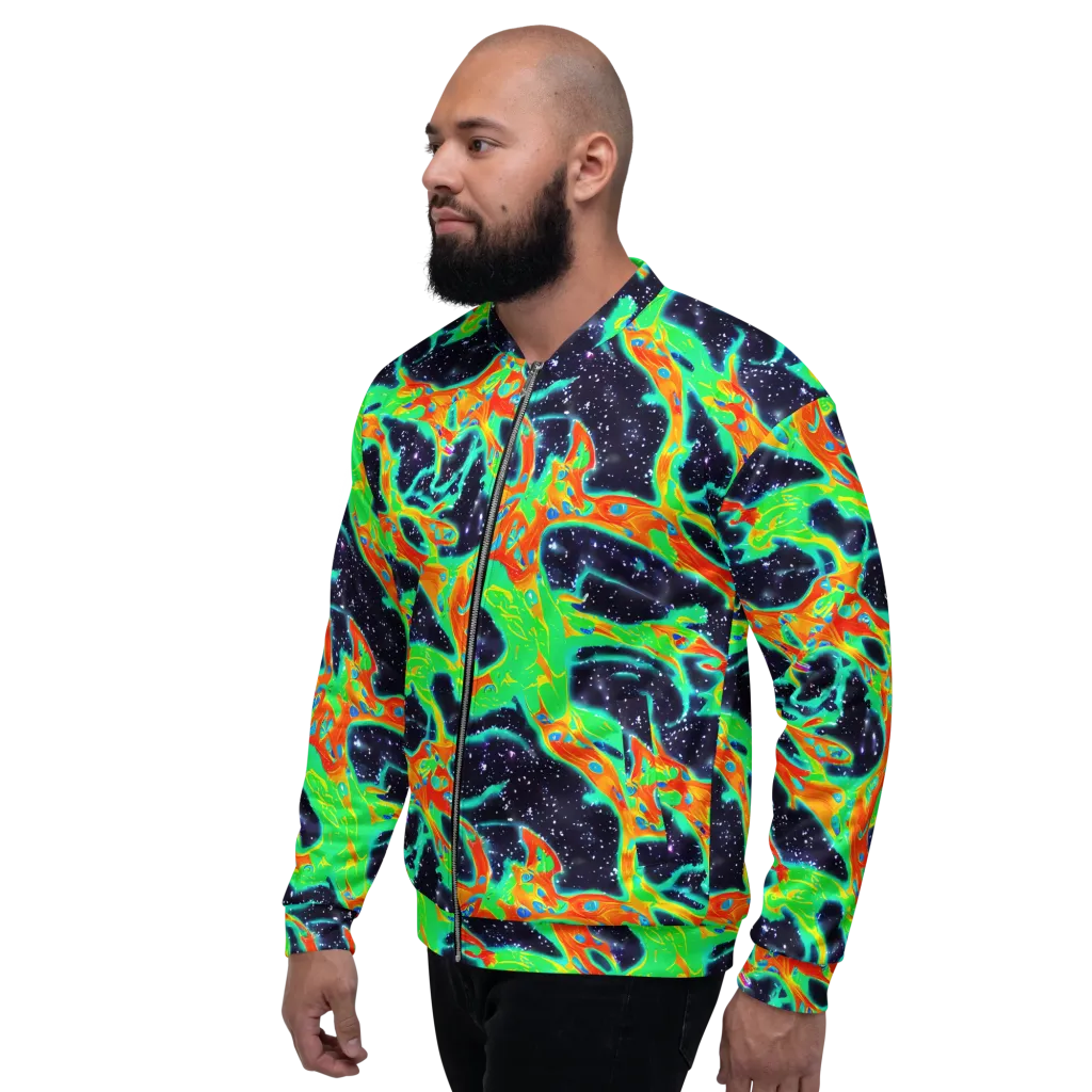 Deep Space Daydream on Bomber Jacket — Left