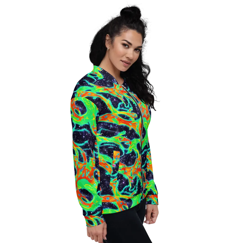 Deep Space Daydream on Bomber Jacket — Right