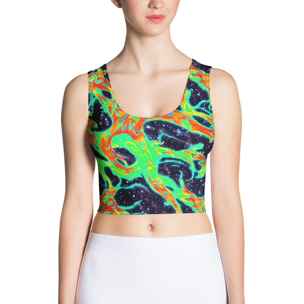Deep Space Daydream on Crop Top — Front