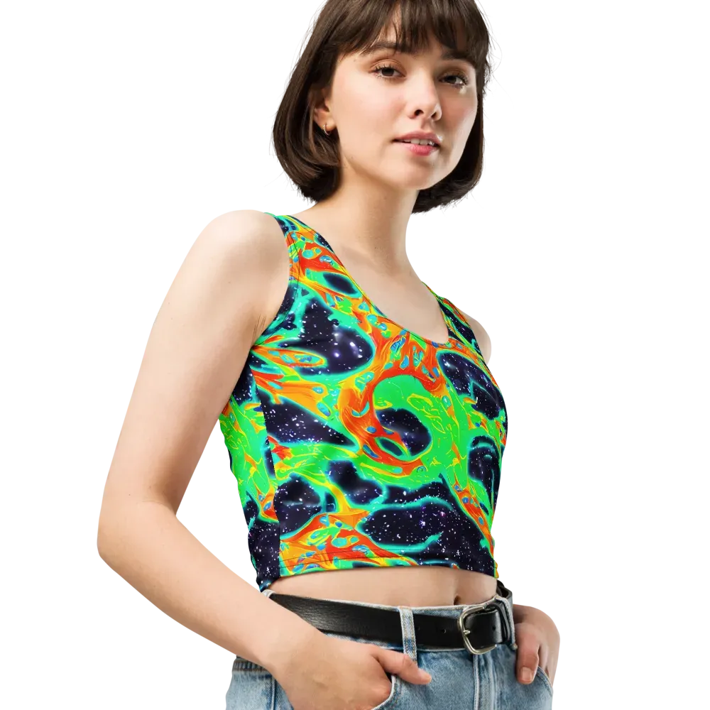 Deep Space Daydream on Crop Top — Right Front