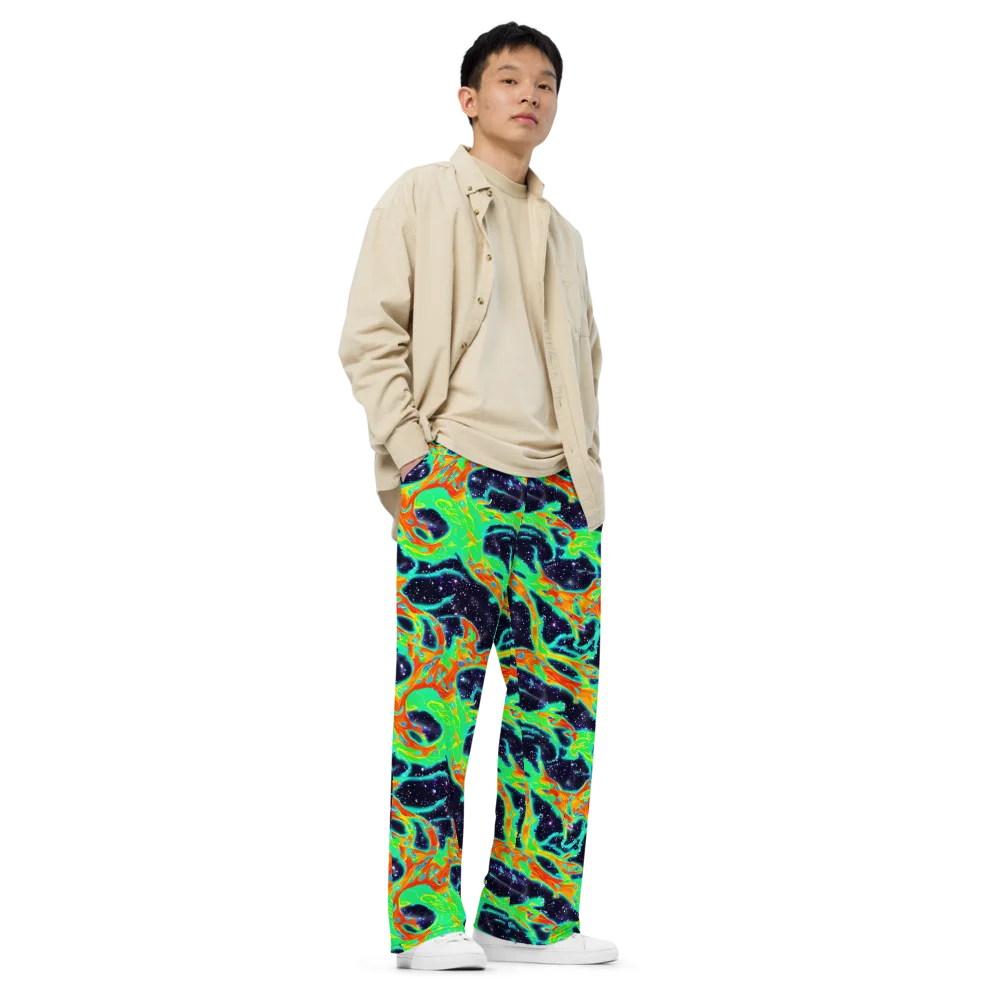 Deep Space Daydream on Wide-Leg Pants — Right Front