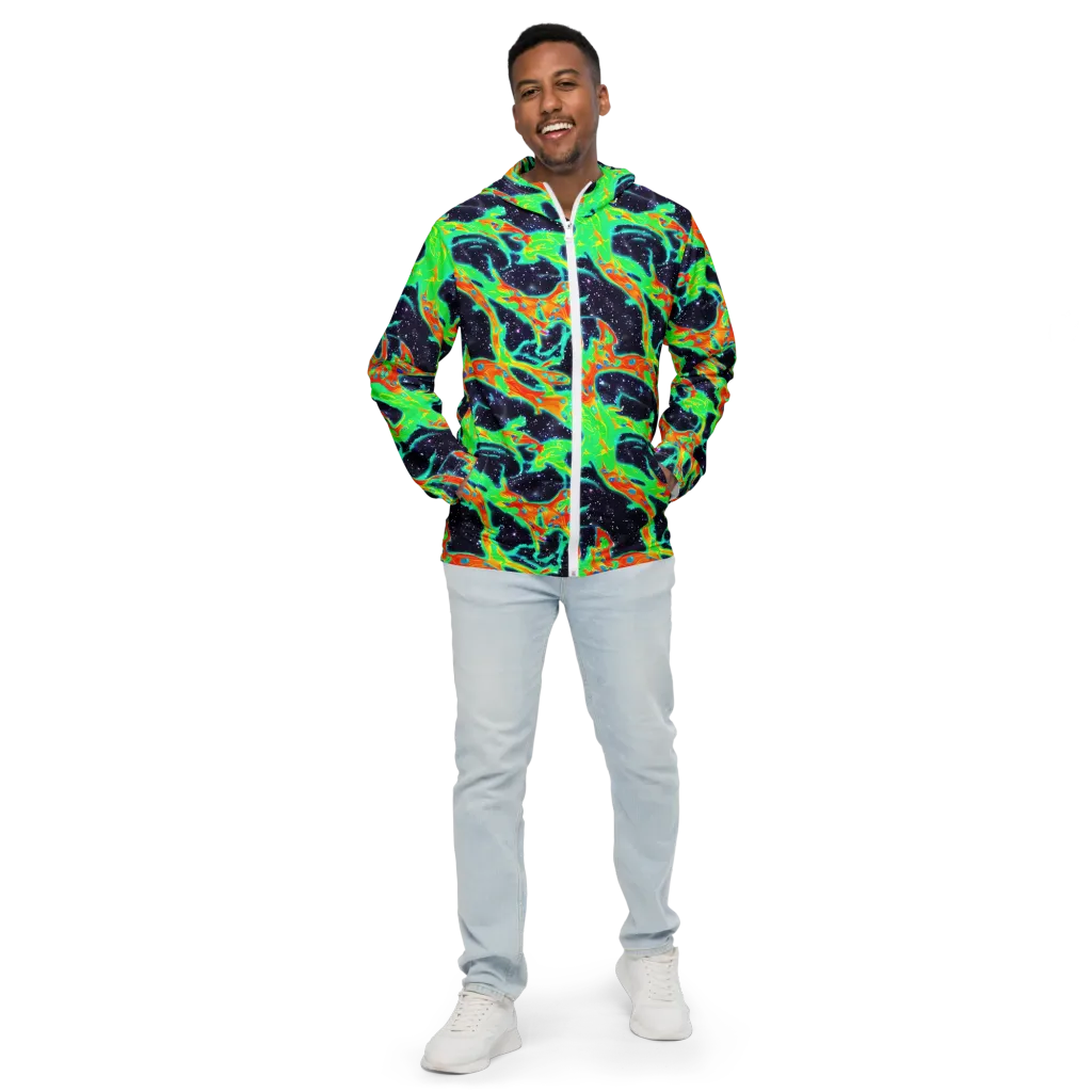 Deep Space Daydream on Men's Windbreaker — Front