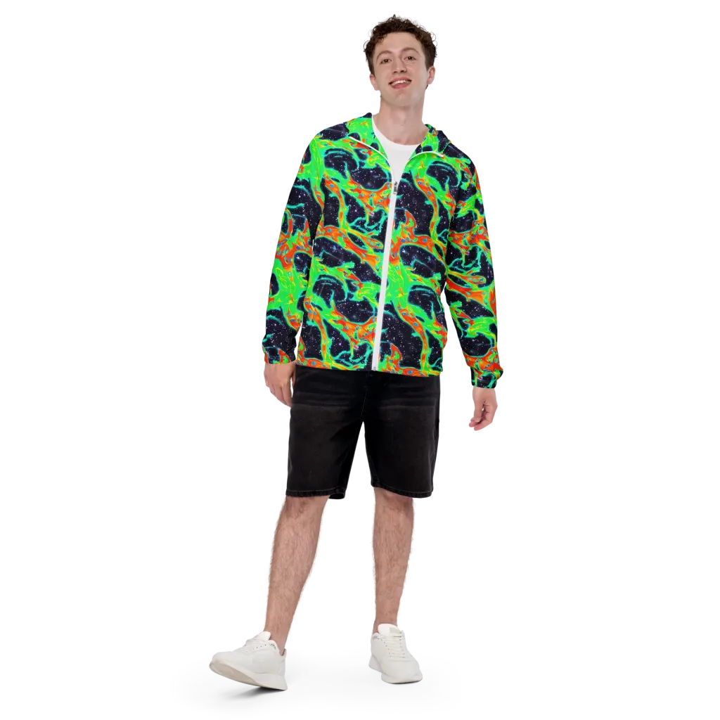 Deep Space Daydream on Men's Windbreaker — Front