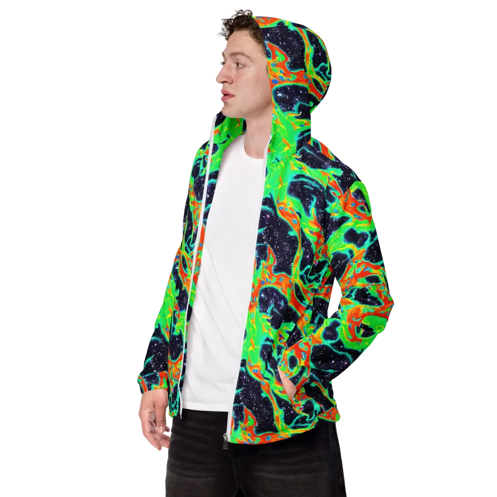 Deep Space Daydream on Men's Windbreaker — Left Front