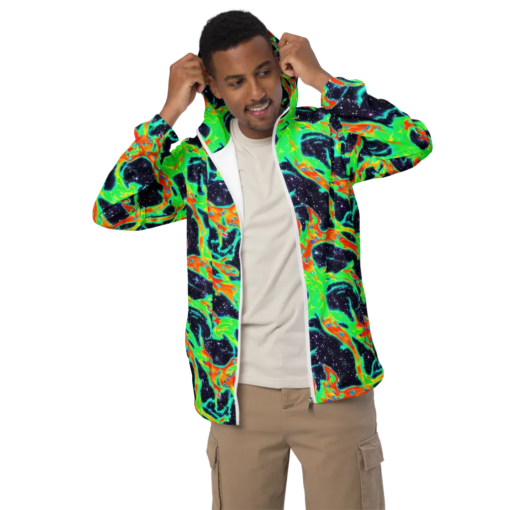 Deep Space Daydream on Men's Windbreaker — Front